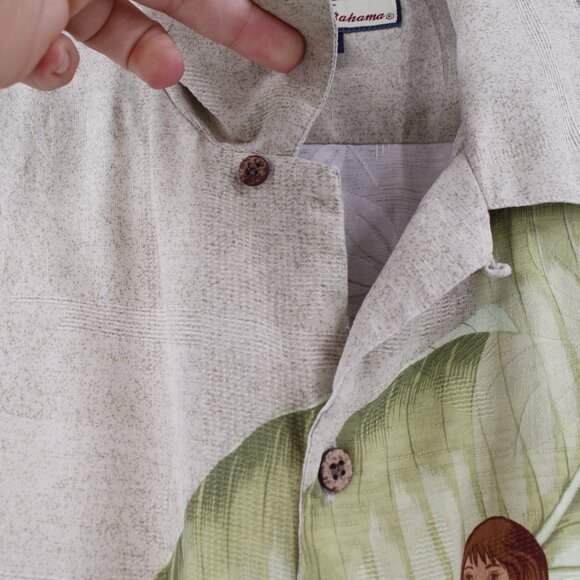 Tommy Bahama Hawaiian Shirt Mens XL Silk Short Sleeve Hula Girls Aloha Button Up - Picture 4 of 12